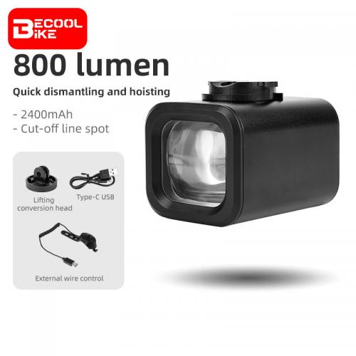 800LM Bicycle Light Aluminum Alloy Headlight Horn Lights Mountain Road Bikes Night Riding Lights Equipment BC-FL1785