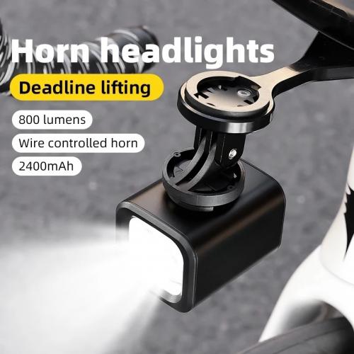 800LM Bicycle Light Aluminum Alloy Headlight Horn Lights Mountain Road Bikes Night Riding Lights Equipment BC-FL1785