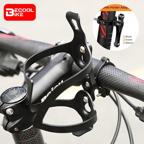 Universal Aluminum Alloy Bottle Cage Mount Adapter For Bicycle Motorcycle And Electric Bike Secure Adjustable Fit Accessory BC-BH9214B