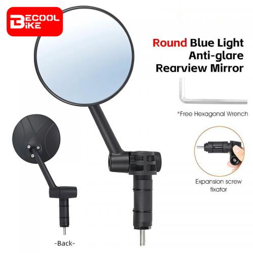 Bicycle Mirror Anti Glare Handlebar End 360 Rearview Mirror Wide Angle High-Definition Bike Safety Side Mirror BC-BM156
