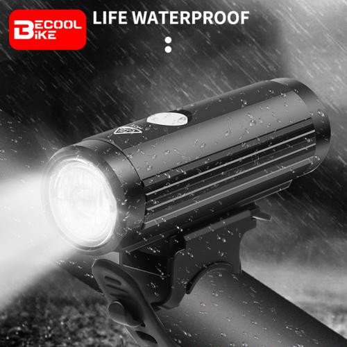 Bike Light Rainproof USB Rechargeable Battery LED 2000mAh Front Headlight Aluminum Ultralight BC-FL1677