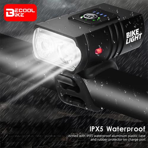 350LM Bike Light Headlight T6 Bicycle Flashlight LED USB Rechargeable Torch Cycling Front Lamp High Beam Accessories BC-FL1783