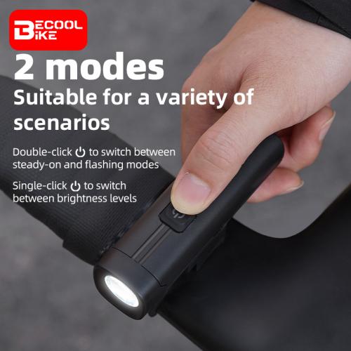 400LM Bicycle Fornt Light Snap-On Mount IP66 Waterproof Type-C Acrylic Lens Cycling Headlight MTB Road Bike Lamp BC-FL1787