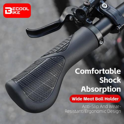 Bike Grips Shock-absorbing Soft TPE Handlebar Grips Locked Ergonomic Comfortable MTB Road Bicycle Cycling Handlebar BC-GR6386