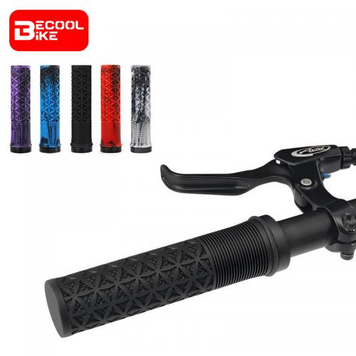 Mountain Bike Handlebar Grips Lock on MTB Folding Bicycle Soft TPR Rubber Non-slip Mixed Color Cycling Handle Bar Grips BC-GR6394