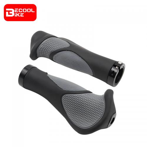 Ergonomic Bicycle Grips Handlebar TPR Rubber Casing Sheath Tone Non-Slip MTB Cycling Hand Rest Shock Absorption Bar End BC-GR6397