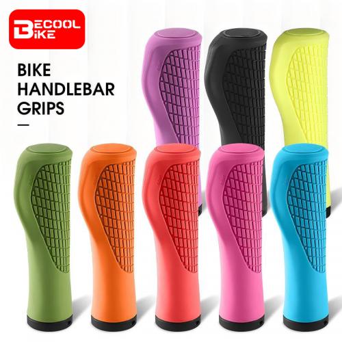 MTB Bicycle Grips Shockproof Bike Handlebar Cover Anti-Slip Colorful Grips Ergonomic Cycling Silicone Handle Grips BC-GR6667