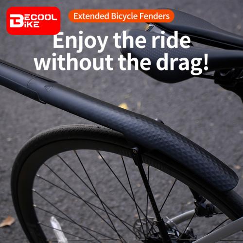 Rrskit Road Bicycle Mudguard Extended Adjustable Rainproof Board Flat Handle Cycling Quick Dismantling 700c Mud Removal BC-MG129F/R 