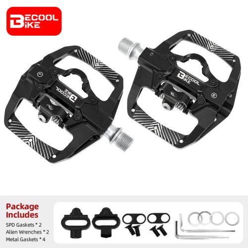 Mountain Bike Pedals 2 in 1 Bicycle Lock Pedal Aluminum Anti-slip Sealed Bearing Lock Pedal Accessories BC-PD506