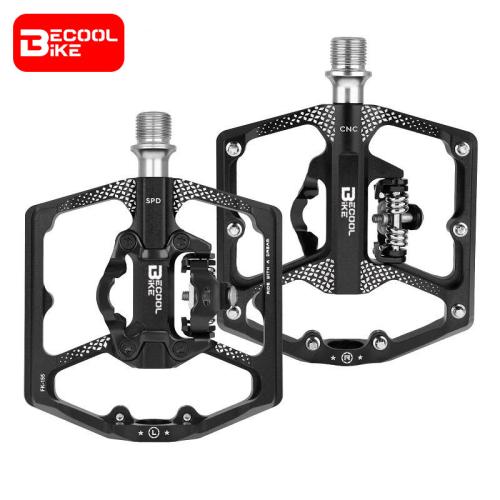 Self-locking Pedal 3 Bearings Wide Bicycle Pedals Ultralight Anti-slip CNC MTB Road SPD Bike Pedal Waterproof Bicycle Parts BC-PD514