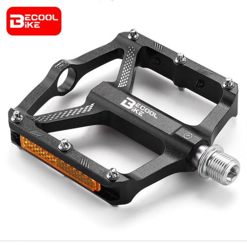 Bicycle 3 Bearings Pedals 5 Colors Aluminum Alloy Ultralight MTB Pedals Safety Reflective Road Bike Flat Pedals BC-PD520
