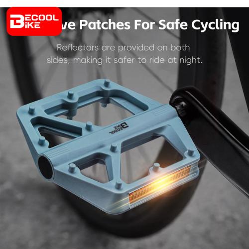 Mountain Bike Pedals 9/16” Sealed Bearing Flat MTB Pedals Lightweight Nylon Road Bike Pedal Bicycle Accessories BC-PD531