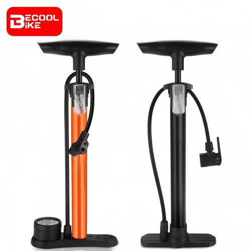 160PSI Bicycle Air Pump With Gauge Schrader Presta MTB Road Bike Ball High Pressure Tire Inflator Steel Cycling Pump BC-PP1008