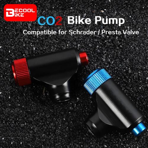 CO2 Mini Pump Bicycle Fast Air Inflator Portable Hand Pump Schrader & Presta Valve Adapter Cycling MTB Bike Pump BC-PP1029