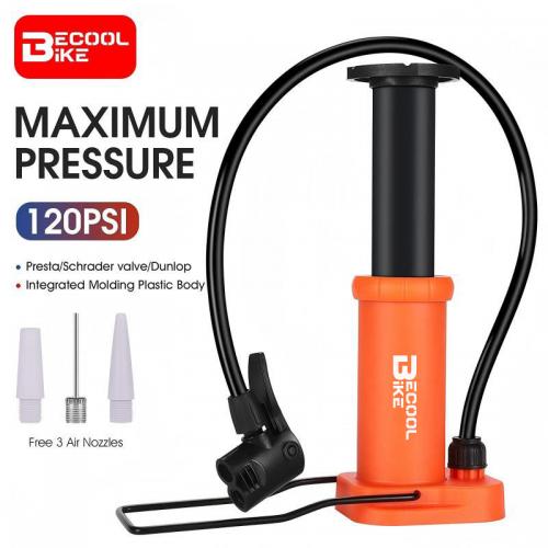 Ultralight Portable Bike Pump MTB Road Bicycle Foot Pump Presta & Schrader Valve Cycling Tire Air Inflator With Hose BC-PP1037