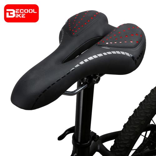 Bike Cushion PU Leather Breathable Comfortable Hollow Silica GEL Polyurethane Shockproof MTB Road Bicycle Saddle BC-SD5013
