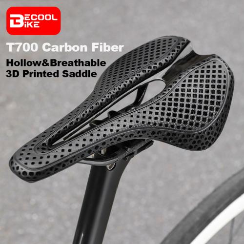 Road Bicycle 3D Printed Seat Ultralight T700 Carbon Fiber Saddle Breathable Shock Absorption Racing Seat BC-SD5025
