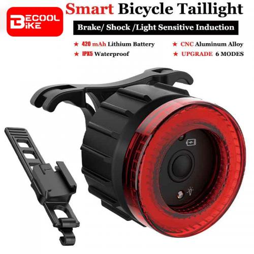 LED Charging Cycling Taillight Smart Brake Tail Light Automatic Sensing Start-Stop Bicycle Taillight Bike Warning Light BC-TL5579 - 副本