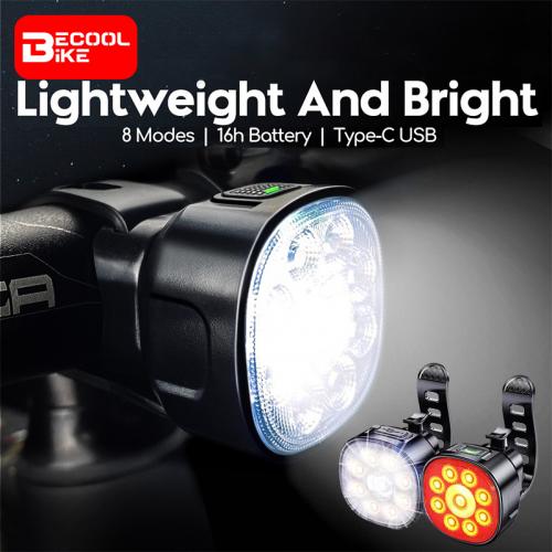 Powerful Bike Light Set USB Rechargeable Bicycle Lighting Front And Rear Lamp MTB Road Cycling Flashlight Lantern Accessories BC-TL5600