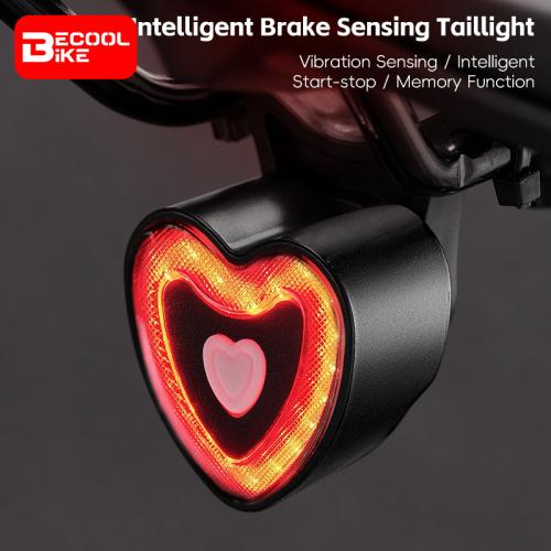 Bike Taillight Smart Sensing MTB TailLight Type-C Charging Road Bike Rear Light Warning Taillight BC-TL5684