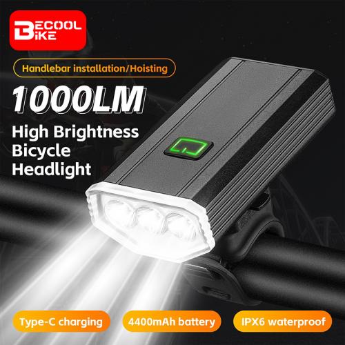 1000 Lumen Bike Light IPX6 Waterproof Bicycle Headlight High Brightness Portable LED Flashlight
